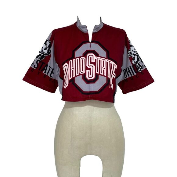 Ohio State Buckeyes Vintage Cropped Cycling Jersey (S) - Picture 3 of 3